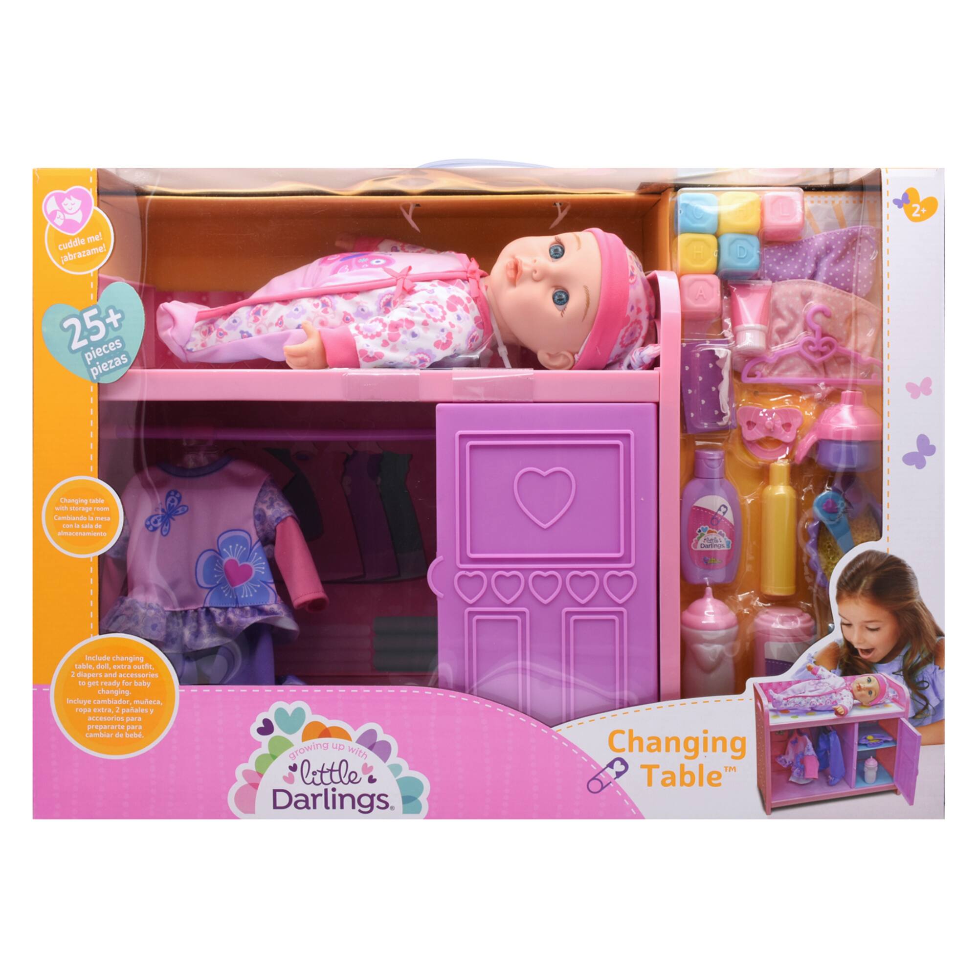 Little Darlings Baby Doll With Changing Table